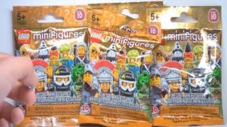 LEGO Minifigures Series 10 opening another four packs 2 [upl. by Aihsein]