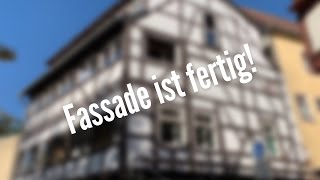 Fassade ist fertig  Sanierung Fachwerkhaus [upl. by Freud]