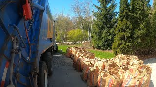 POV Yard Waste Mcneilus Rear Loader  Early Spring piles [upl. by Adiazteb322]