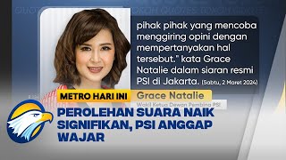 Perolehan Suara Naik Signifikan PSI Anggap Wajar [upl. by Atirma693]