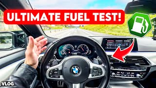 BMW M550d Fuel Test  Is an M5 even Worth It [upl. by Nilorac]