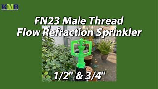 FN23 Adjustable Flow Refraction Sprinklers 12quot amp 34quot [upl. by Hilton]