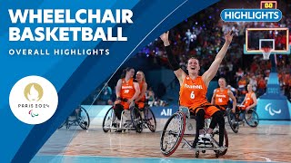 Wheelchair Basketball Highlights  Paris 2024 Paralympic Games ❤️💙💚 [upl. by Dorise593]