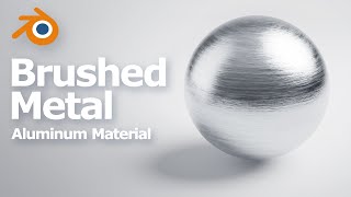 How to make brushed aluminum material in Blender procedural metal texture [upl. by Evanthe]