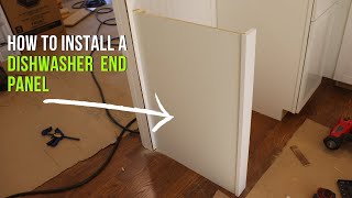 How to Install a Dishwasher End Panel  Step by Step Guide [upl. by Anaeda]