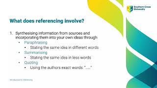 Introduction to referencing [upl. by Norag]