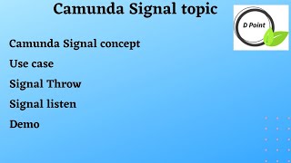 Camunda Signal throw and Signal listen Concept Demo and Usecase [upl. by Kaycee211]