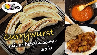 Currywurst im OptiGrill mit selbstgemachter Soße [upl. by Guntar]