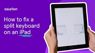 How to fix a split keyboard on an iPad  Asurion [upl. by Ariahay925]