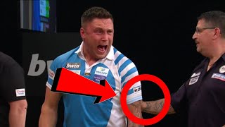 Gerwyn Price and Gary Anderson INCIDENT at the Grand Slam of Darts FINAL [upl. by Jacquenette]