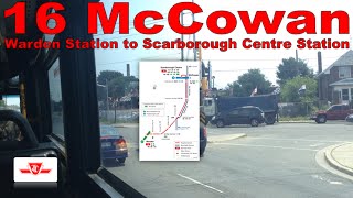 16 McCowan  TTC 2005 Orion VII 7847 Warden Station to Scarborough Centre Station [upl. by Mommy843]