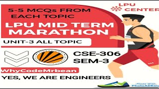 Computer Networking Unit 3  LPU Midterm sem3 MCQ Marathon  Full Revision [upl. by Maxie970]