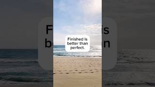 Finished is better than perfect podcasts selfimprovement dreamers manifestation perfectionism [upl. by Krystal]