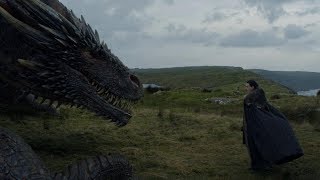 Game Of Thrones 7x05 Jon meets Drogon [upl. by Selinski]