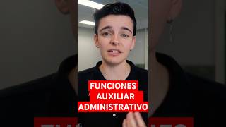 TAREAS de AUXILIAR ADMINISTRATIVO [upl. by Lorou]