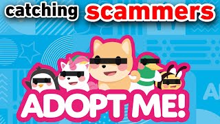 Catching SCAMMERS in ADOPT ME [upl. by Jania296]