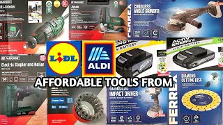 WHATS NEW IN LIDL AND ALDICORDLESS TOOLS FROM PARKSIDE LIDL VS WORKZONE ALDICOME SHOP WITH ME [upl. by Esadnac97]