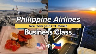 Philippine Airlines Business Class Airbus A350900 New York JFK to Manila 4K [upl. by Alle62]