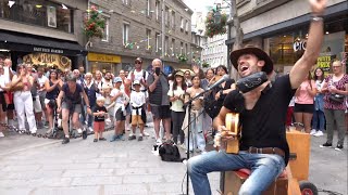 Bella ciao  Street acoustic cover 2022  Crowd singing [upl. by Xavier]