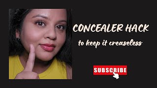 Concealer Hack to keep your concealer creaseless for long time [upl. by Clarise]