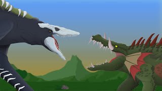 Skull Crawler vs Lizzie  EPIC BATTLE  MonterVerse vs Rampage [upl. by Wolsky]