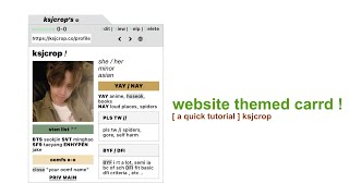 website themed carrd ★  a quick tutorial [upl. by Dilisio918]