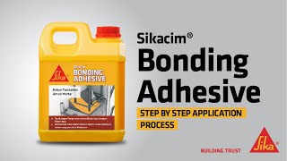 SikaCim® Bonding Adhesive  Application Process [upl. by Goines]