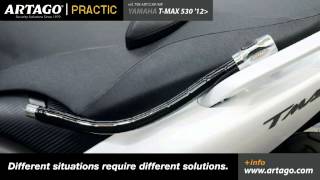 Yamaha TMAX53012  Artago PRACTIC scooter lock [upl. by Housen]