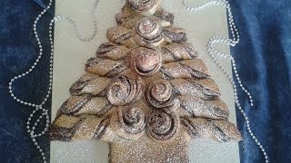 Pan brioche Albero di Natale alla nutellaFatto in casa [upl. by Aerdnuahs]