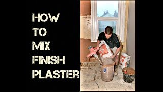 How To MIx Plaster With Plastering For Beginners [upl. by Caffrey14]