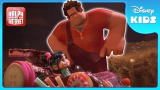 🕹️ Vanellopes Driving Practice  Wreck It Ralph  Disney Kids [upl. by Eikciv831]