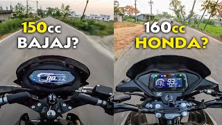 Riding 2024 Bajaj Pulsar 150 amp Honda SP 160 Which one Feels Better on Road [upl. by Vale]