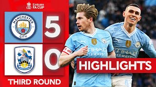 City Put On A Show On KDB Return  Man City 50 Huddersfield Town  Emirates FA Cup 2324 [upl. by Vizza]