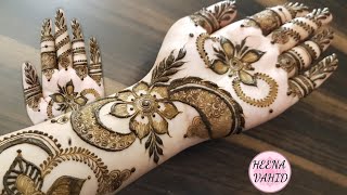 Diwali Special Simple amp Easy Dubai Henna Design 2021  5  Heena Vahid [upl. by Duck]