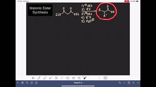 25 Malonic ester synthesis [upl. by Galloway]