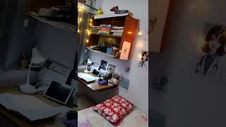 My hostel room ✨makeover 🌃 room deskmakeove [upl. by Schumer]