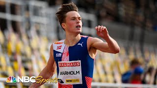 Karsten Warholm takes aim at 400m hurdle world record in Ostrava  NBC Sports [upl. by Jenks427]