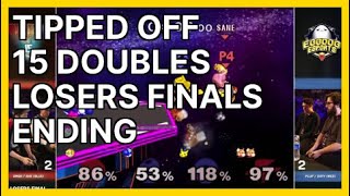 Tipped Off 15 Doubles Losers Finals Ending m  Smash Melee Highlights [upl. by Omik583]