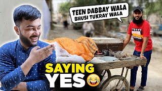 Saying Yes To Friend For 24 Hours Challenge 🤣  Fahad Bhai Official [upl. by Assilram]