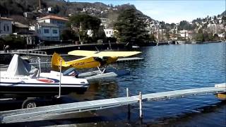 Wasserflugzeug startet in Como [upl. by Aiuqal]