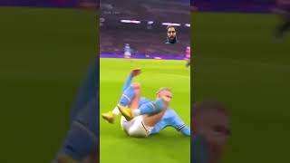 Haaland AngrySlide Tackle football soccer haaland mancity manchestercity shortvideo [upl. by Ettenrahs]