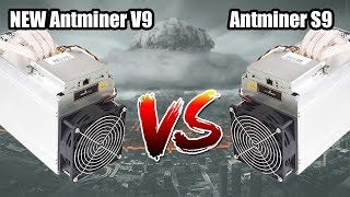 NEW ANTMINER V9 VS ANTMINER S9  IS IT WORTH BUYING [upl. by Rebekkah]