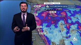 Major system bringing rain and snow into Idaho [upl. by Nnylav]