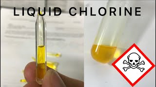 Making liquid chlorine gas and then ampouling it [upl. by Niamjneb]