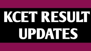 KCET result date KEA updates on result 2024 mathstechy [upl. by Mizuki]