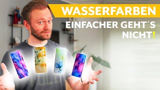 Wasserfarben  zwei Techniken vier Motive [upl. by Asik930]