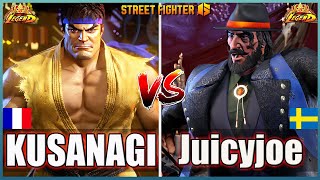 Street Fighter 6 🔥KUSANAGI RYU Vs Juicyjoe2000 JP🔥Best Room Match🔥FightingGameWorldX [upl. by Zorine]