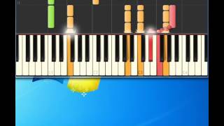 footloose karaoke songs NifterDotCom Piano tutorial by Synthesia [upl. by Gnem]