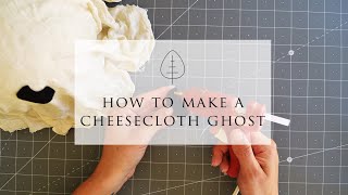 How to Make a Cheesecloth Ghost [upl. by Bricker]