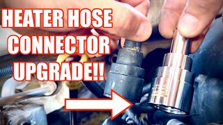 Chevy Truck Heater Hose Connector Upgrade [upl. by Eixor]